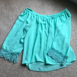 Teal/Green Blouse